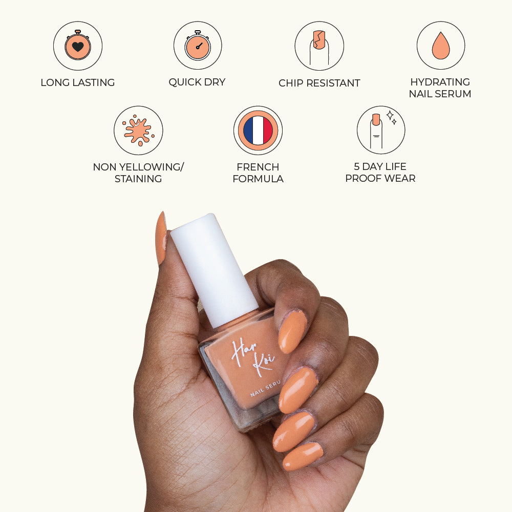 Cozy Mornings Nail Serum | Cream Orange | Creamy Texture | Hydrating | Vegan | 8 ML