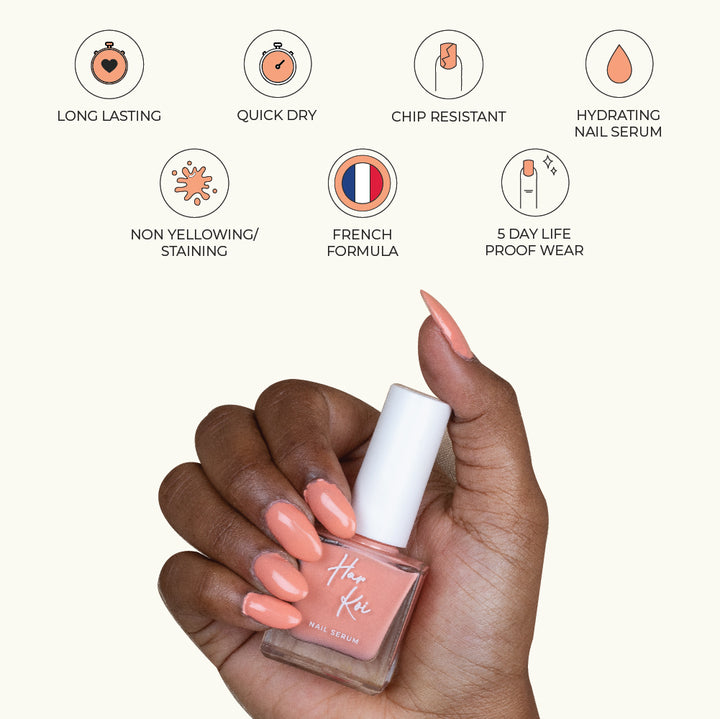 Masking & Baking Nail Serum | Peach | Creamy Texture | Hydrating | Vegan | 8 ML