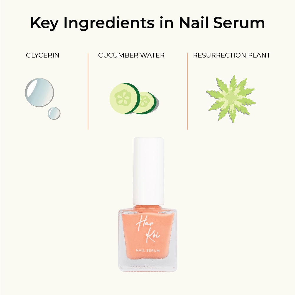 Masking & Baking Nail Serum | Peach | Creamy Texture | Hydrating | Vegan | 8 ML