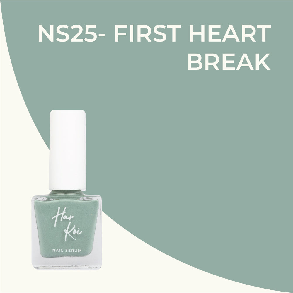 First Heartbreak Nail Serum | Powder Green | Creamy Texture | Hydrating | Vegan | 8 ML