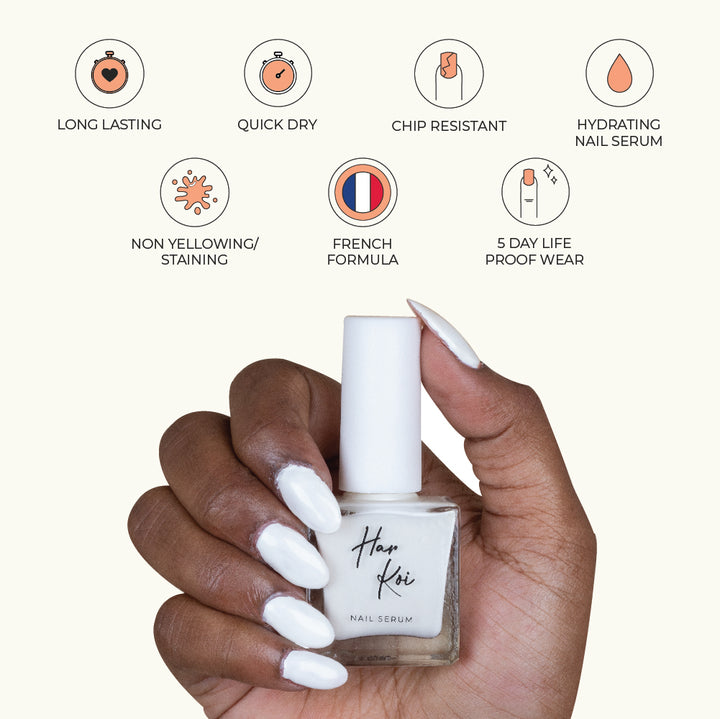 The Queen Nail Serum | Opaque White | Creamy Texture | Hydrating | Vegan | 8 ML