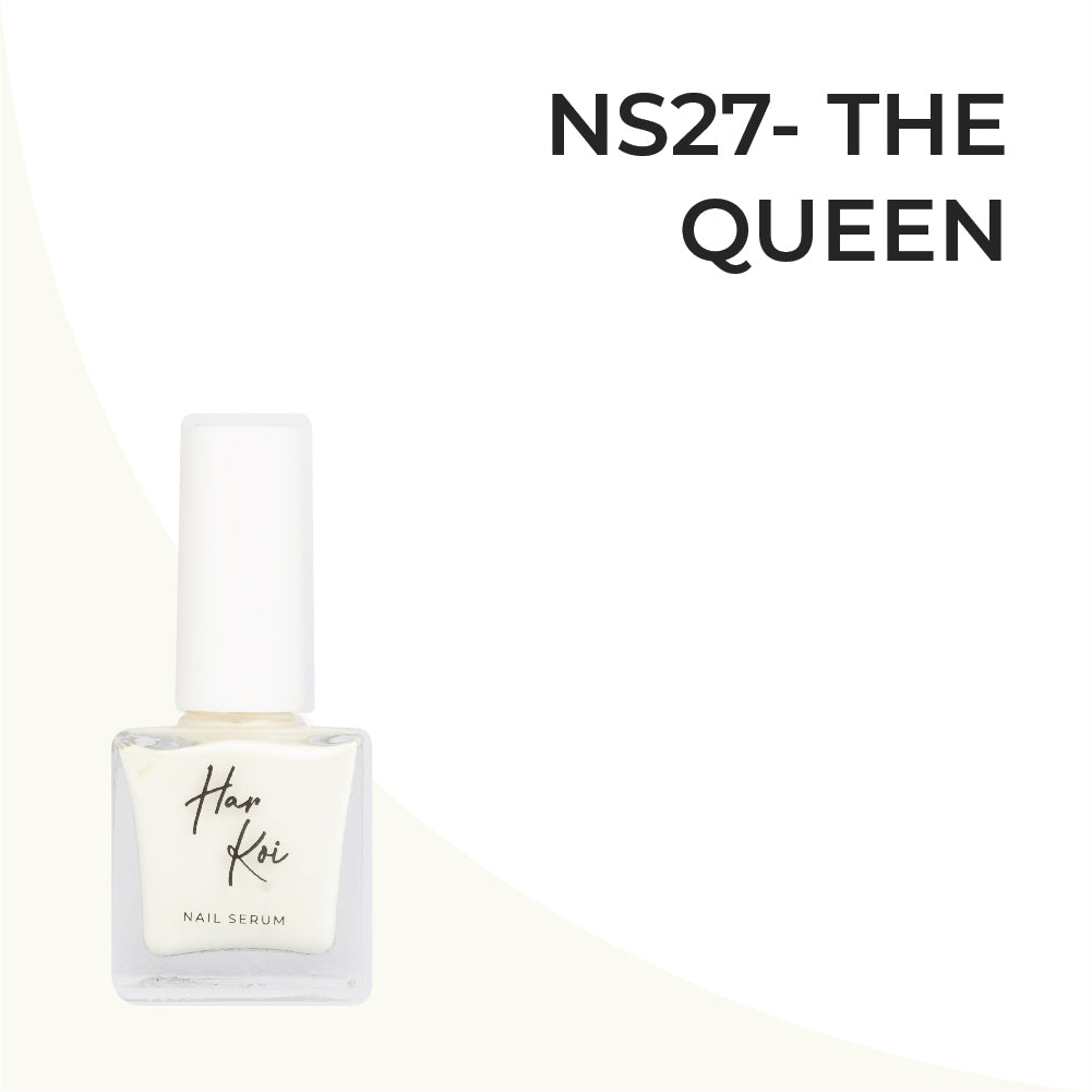 The Queen Nail Serum | Opaque White | Creamy Texture | Hydrating | Vegan | 8 ML