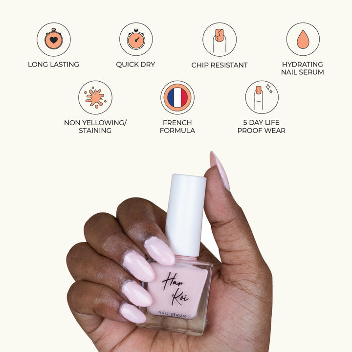 Always Floral Nail Serum | Powder Pink | Creamy Texture | Hydrating | Vegan | 8 ML