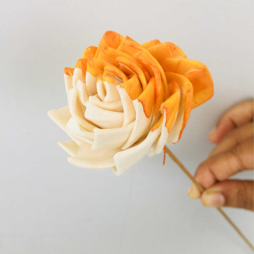 Ochre Sola Flower | Home Decor | Gifting | Table Decor