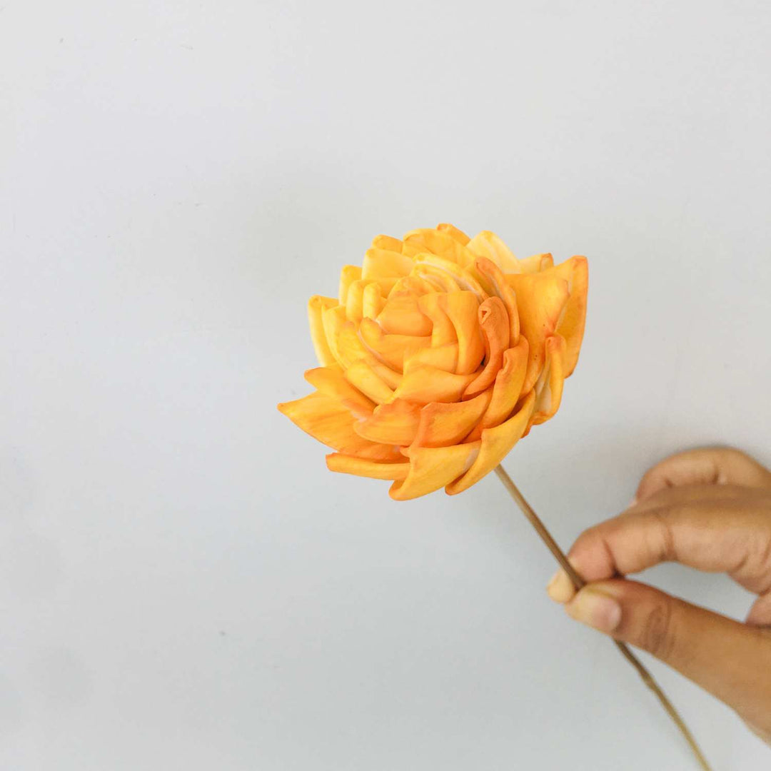 Ombre Ochre Sola Flower | Home Decor | Table Decor | Gifting