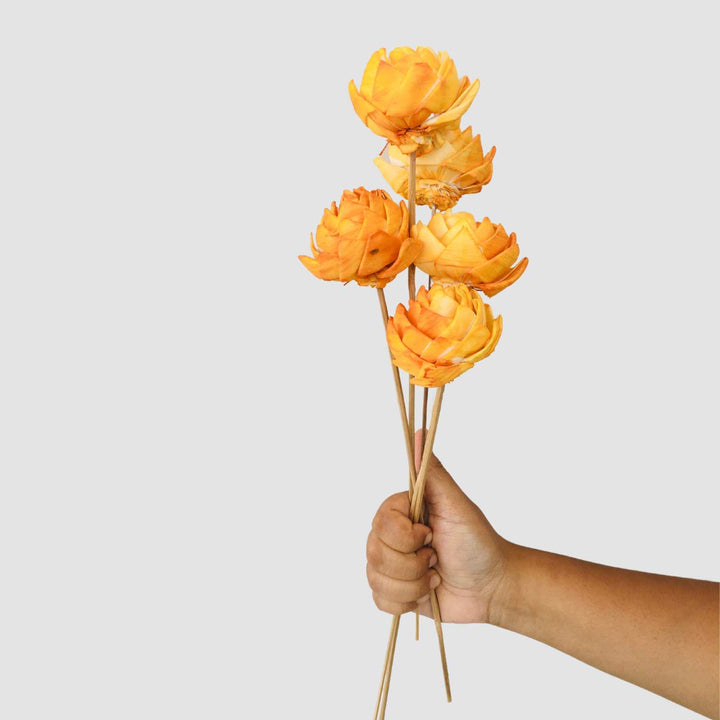 Ombre Ochre Sola Flower | Home Decor | Table Decor | Gifting