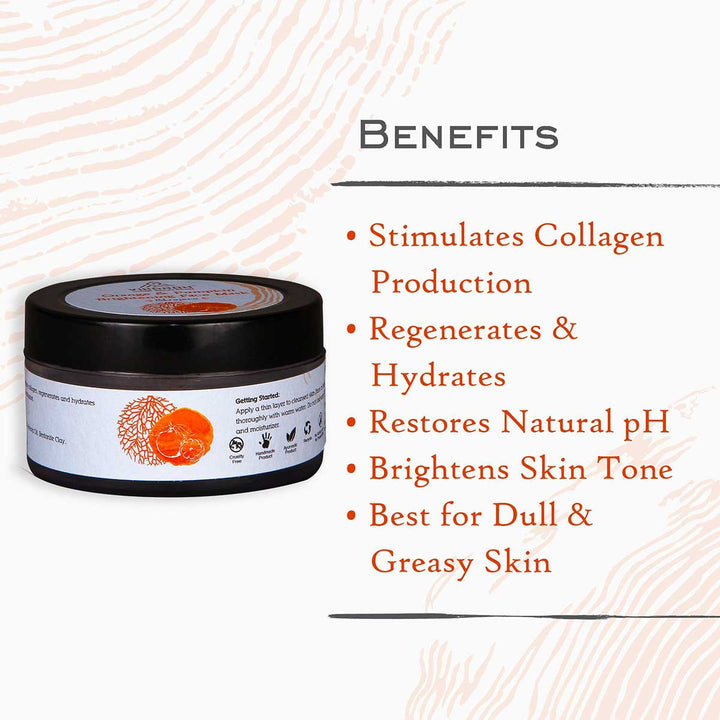 Orange & Pumpkin Brightening Face Mask |  For Dull and Greasy Skin | 40 GM