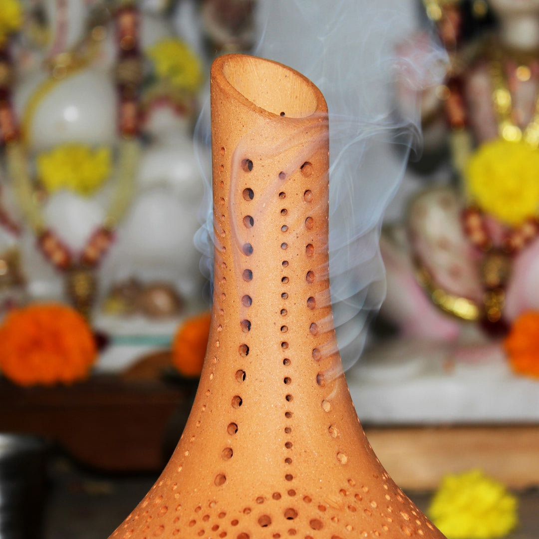 Fountain Incense Stick Stand And Loban Sticks | Terracotta