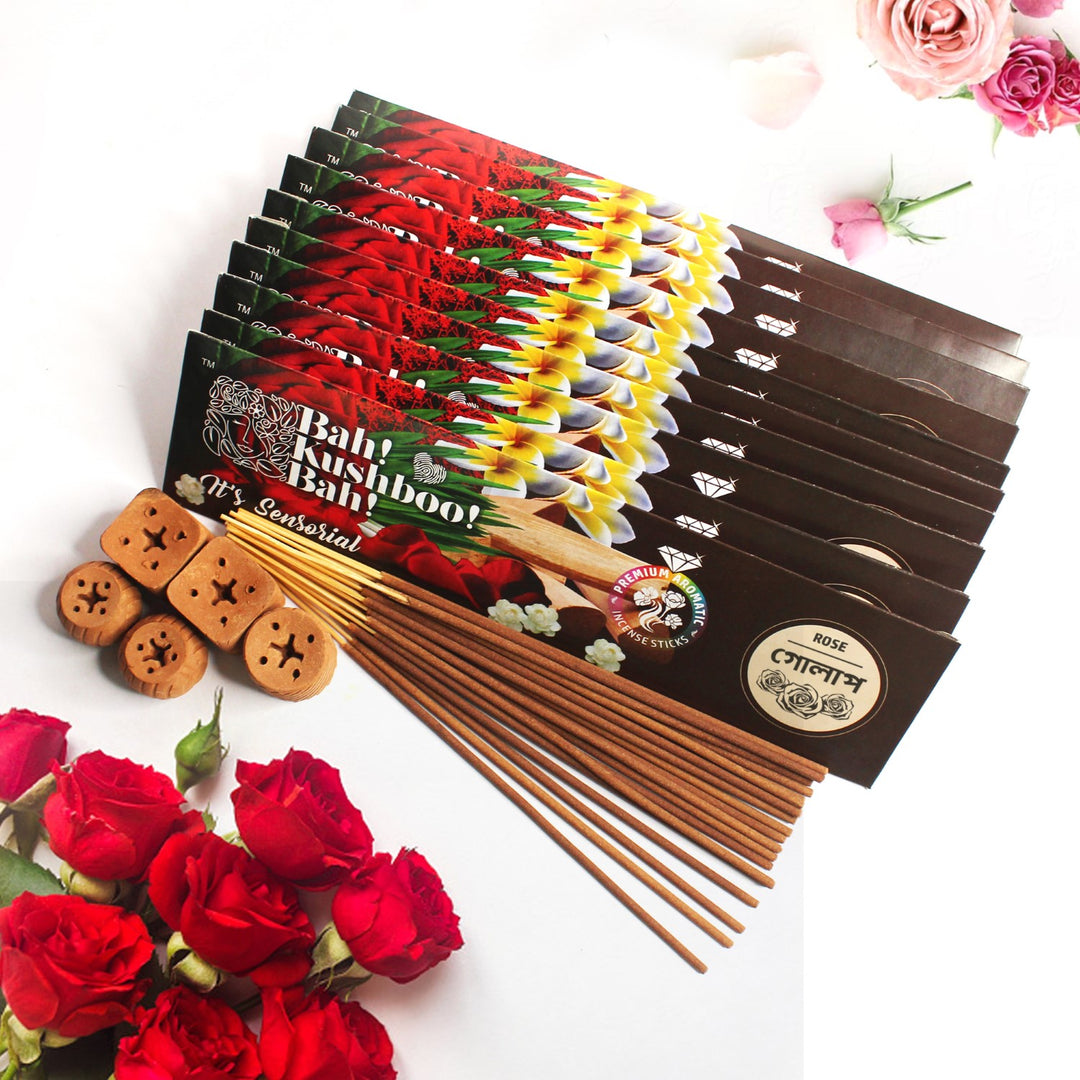 Rose Premium Aromatic Incense Sticks | 500 GM