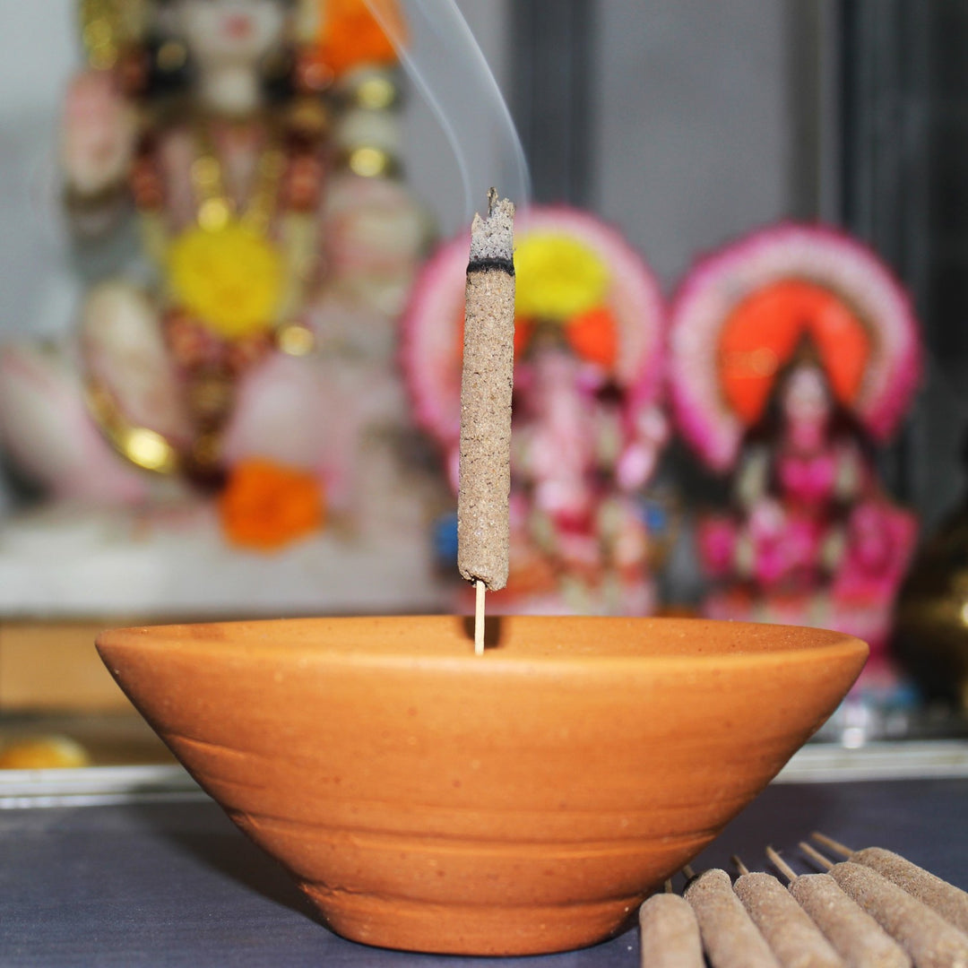 Plato Incense Stick Stand And Pure Loban Sticks