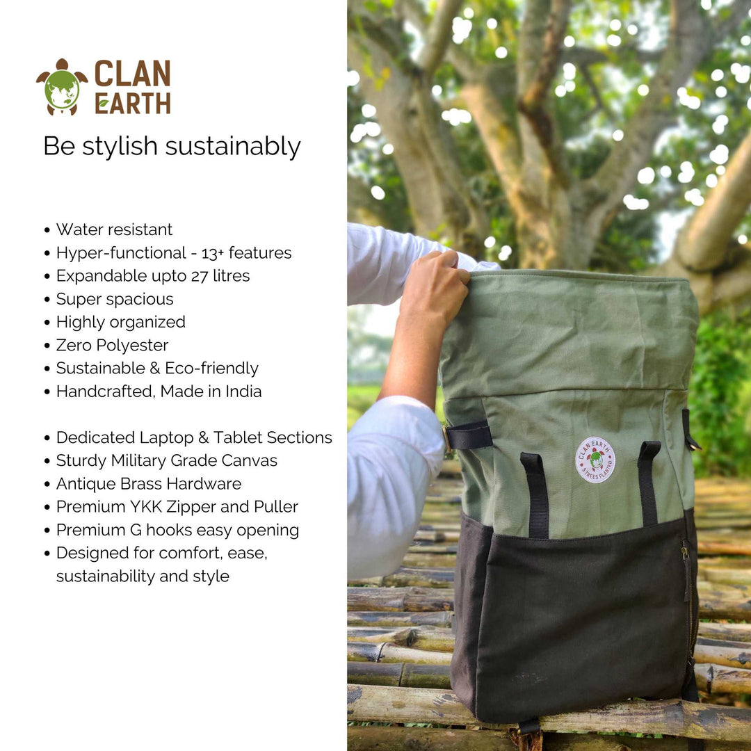 Pangolin Backpack | Earth-Friendly & Sustainable | Spacious & Multi-Functional