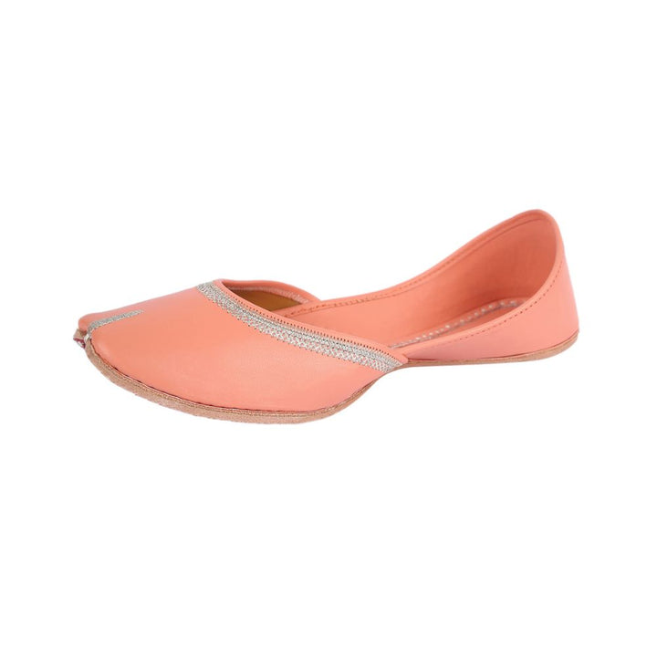 Peach Women Jutti | Summery | Casual | Day Wear | Cushion Comfort