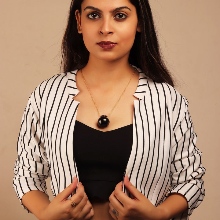 Pendant Necklace | Kalash | 22 Kt Gold Plated | Hand Crafted | Minialistic 1