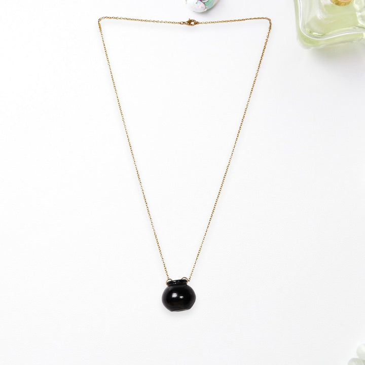 Pendant Necklace | Kalash | 22 Kt Gold Plated | Hand Crafted | Minialistic