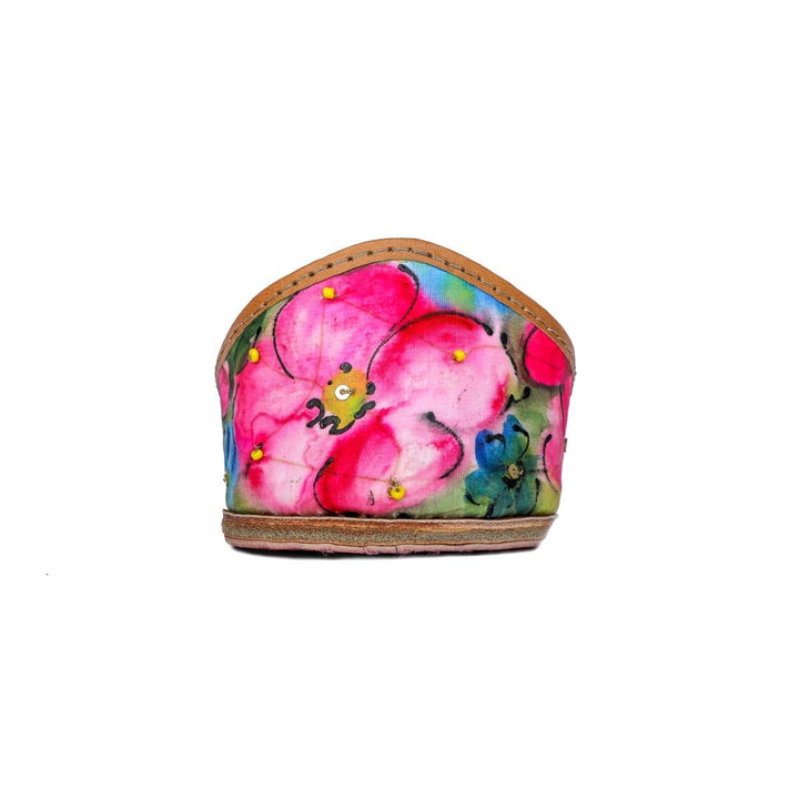 Periwinkle Women Jutti | Hand Painted & Hand Embellished | Fuchsia Pink