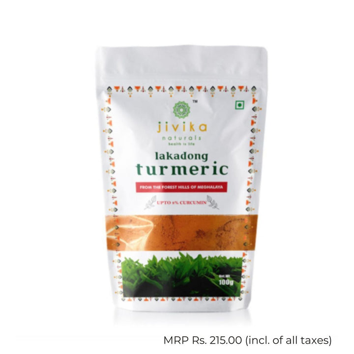 Lakadong Turmeric Powder | Anti Bacterial And Skin Nourishing | Pouch of 100 GM