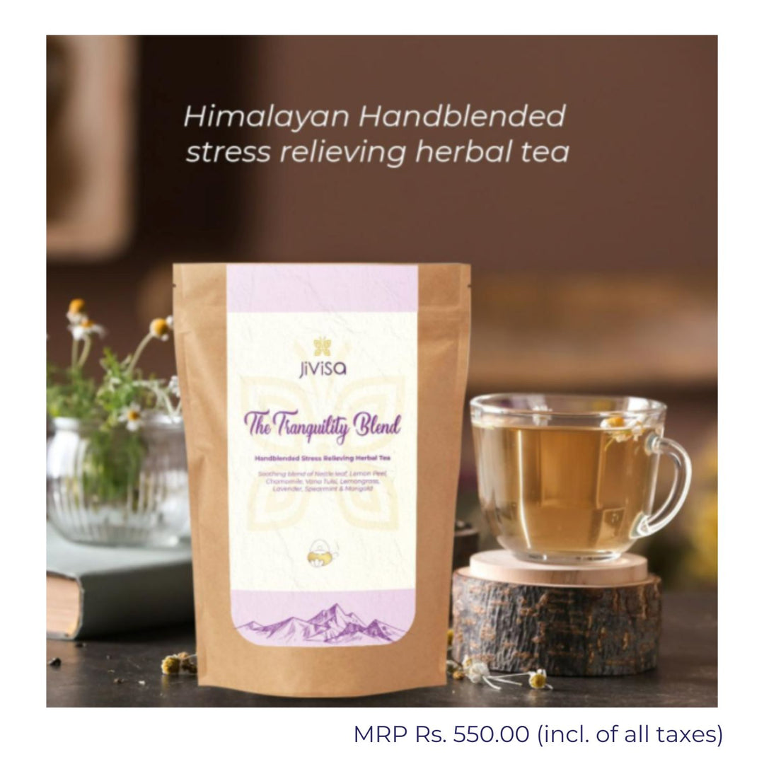 Herbal Tea (Tisane) | The Tranquility Blend | Stress Relief | Health Giving | Pouch of 50 GM