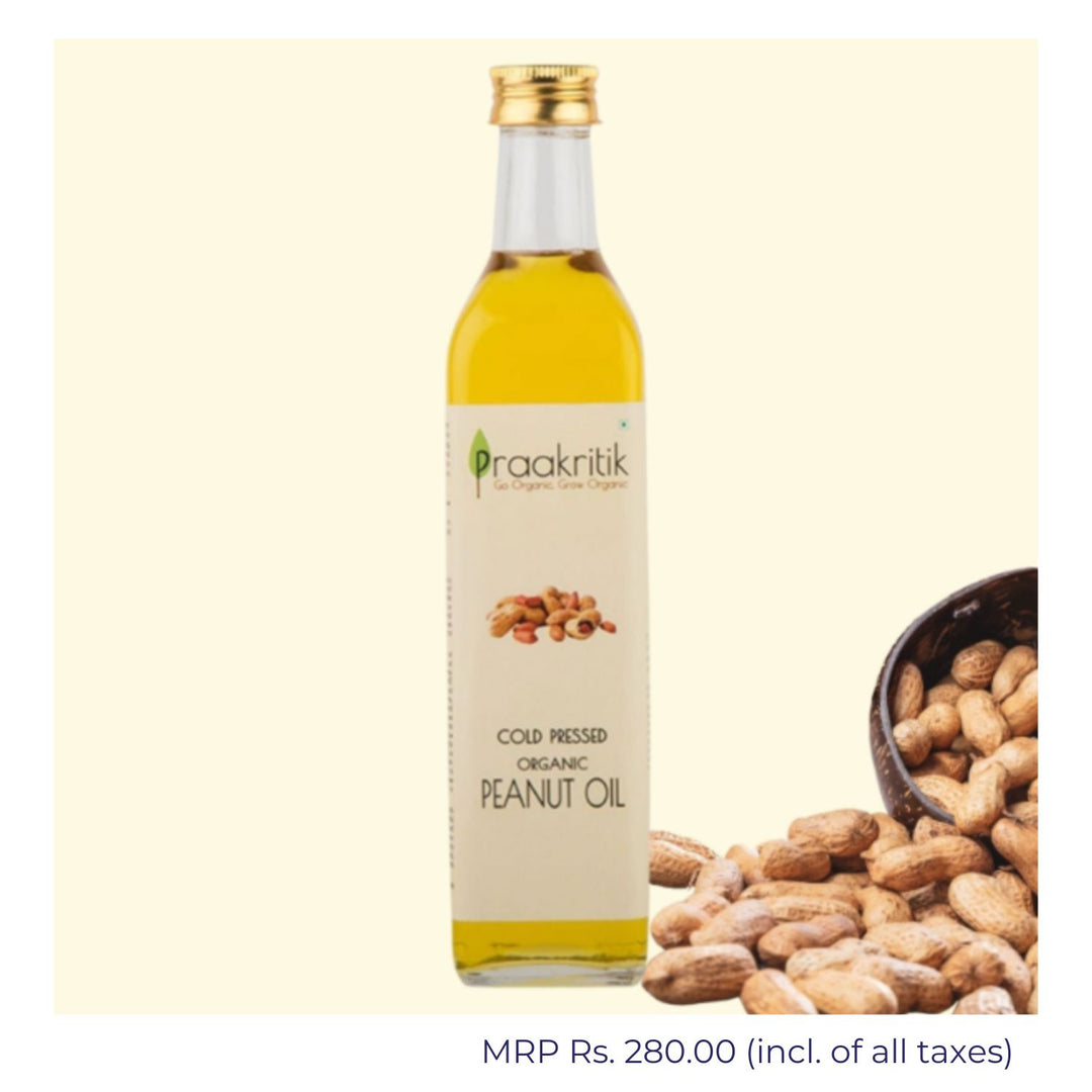 Organic Cold Pressed Peanut Oil  | Prevent Heart Disease | 100% Natural | 500 ML