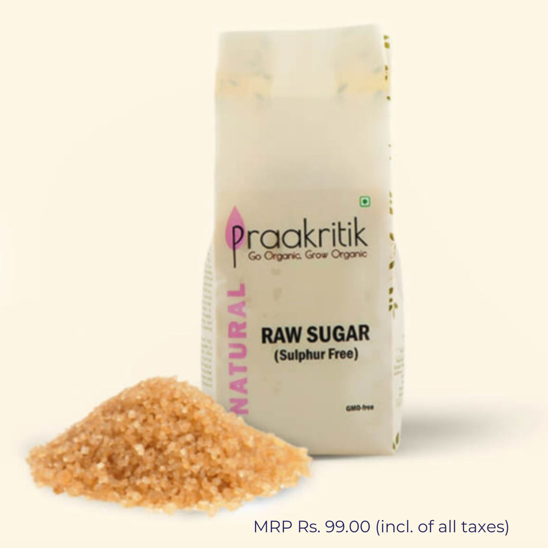 Natural Raw Sugar | Certified Organic | Sulphur-Free | GMO-FREE | 500 GM