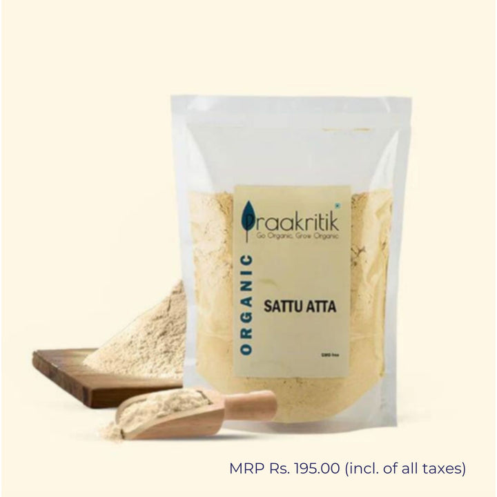 Organic Sattu Atta  | Protein Rich Healthy Flour | Aids Muscle Repair | 500 GM