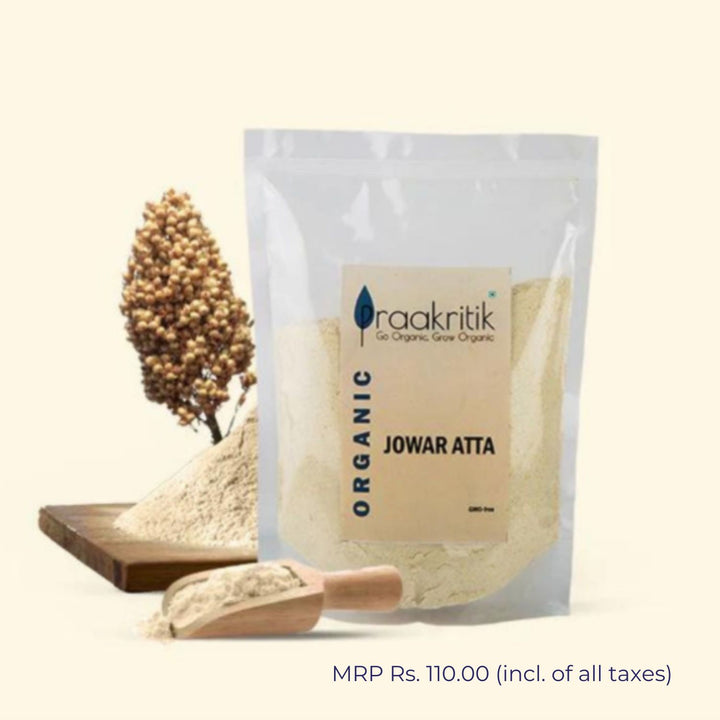 Organic Jowar Atta   | Gluten Free | High-Fibre  | Reduces Inflammation | 500 GM