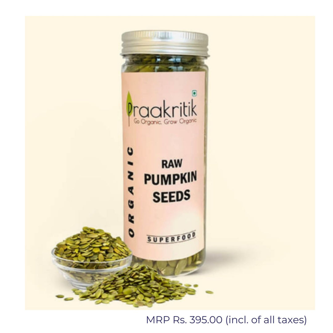 Organic Raw Pumpkin Seeds | Superfood | Blood Sugar Control | Antioxidants | 200 GM