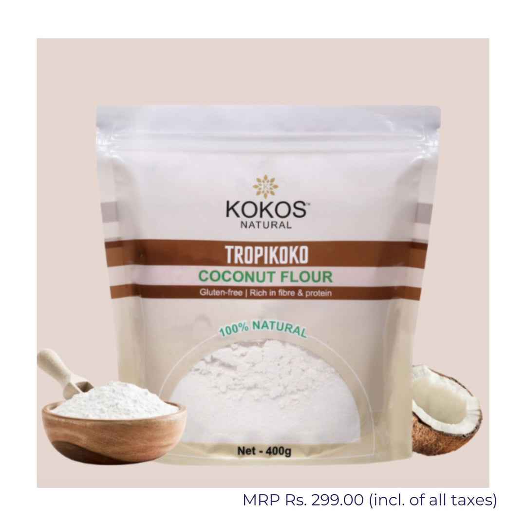 Coconut Flour | Rich In Fibre and Protein | Gluten Free | Aids Metabolism | 400 GM