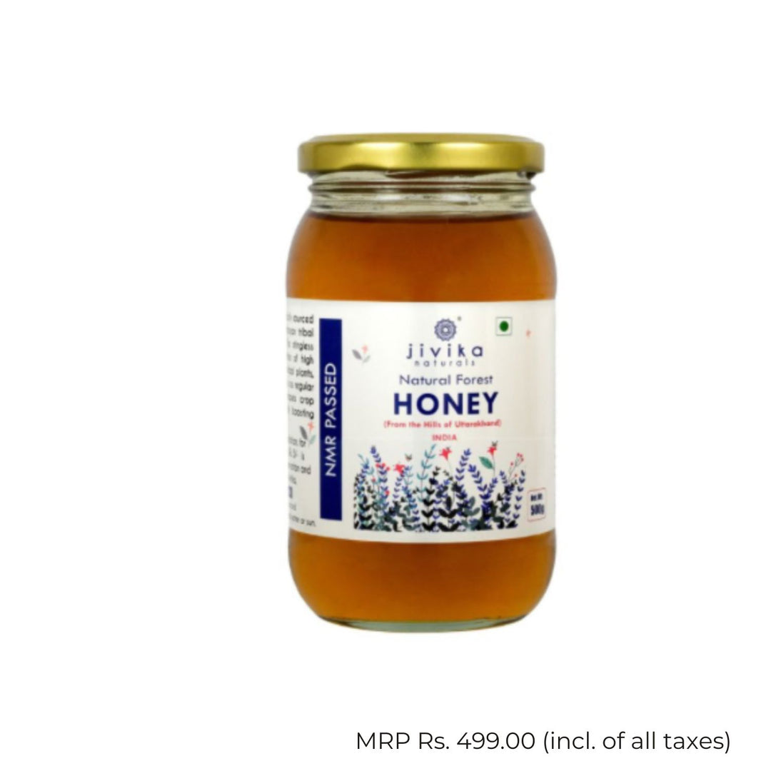 Forest Honey | Unadulterated | Raw | Healthful | Beauty Care | Fitness | Glass Jar of 500 GM