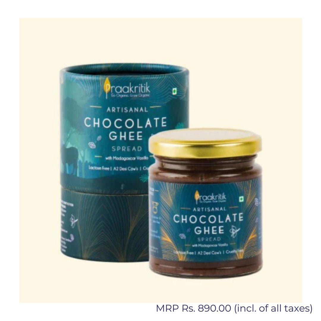 Artisanal Chocolate Ghee Spread With Madagascar Vanilla | Organic | 200 GM