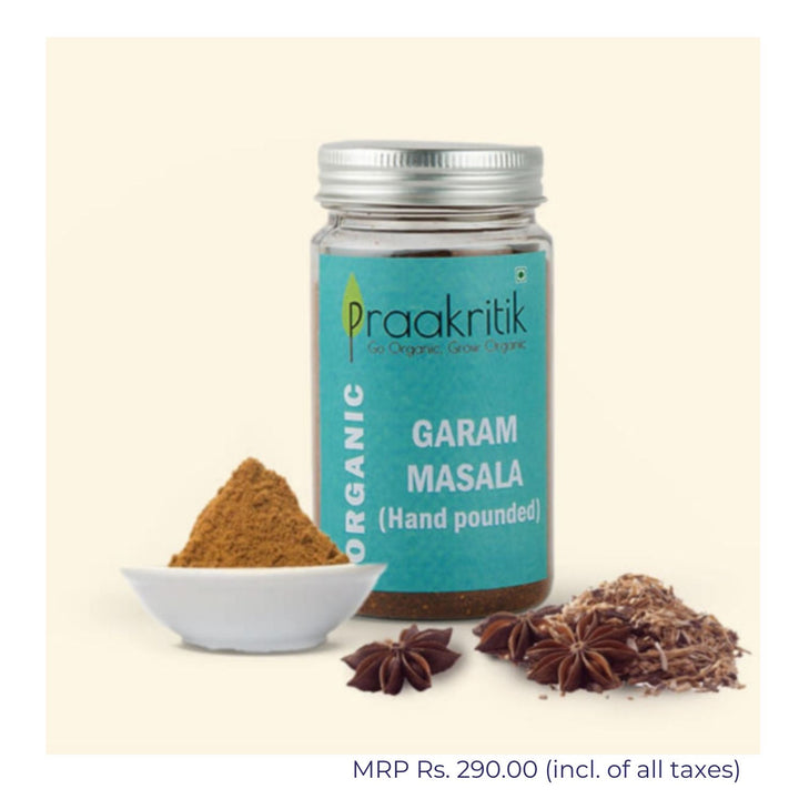 Natural Garam Masala | Organic | Hand-Pounded | Highly Nutritious | 100 GM