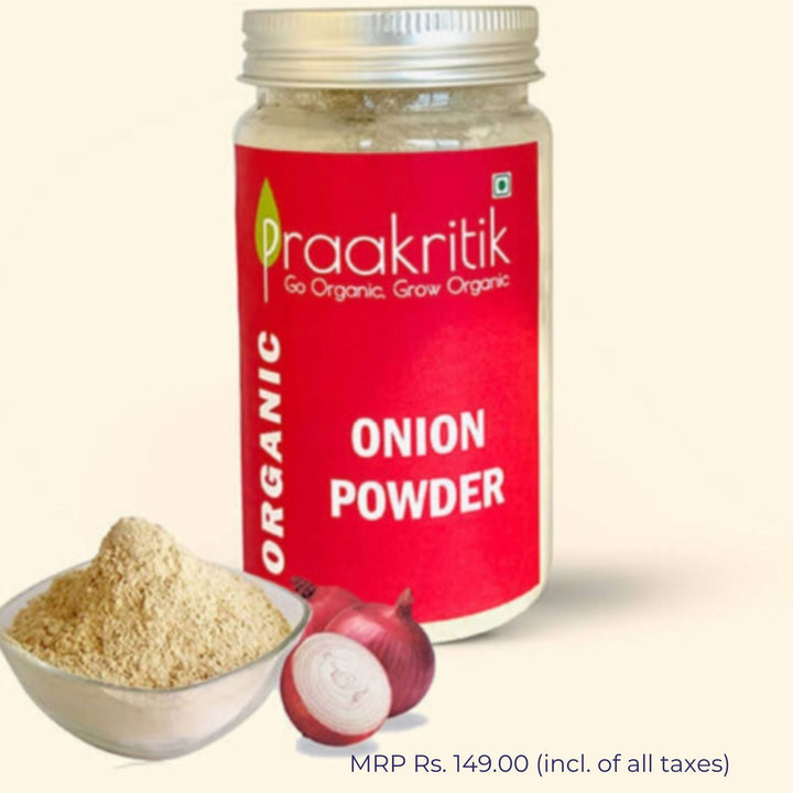 Onion Powder | Dried Organic Onion | Manages Diabetes | Nutrient Rich | 100 GM