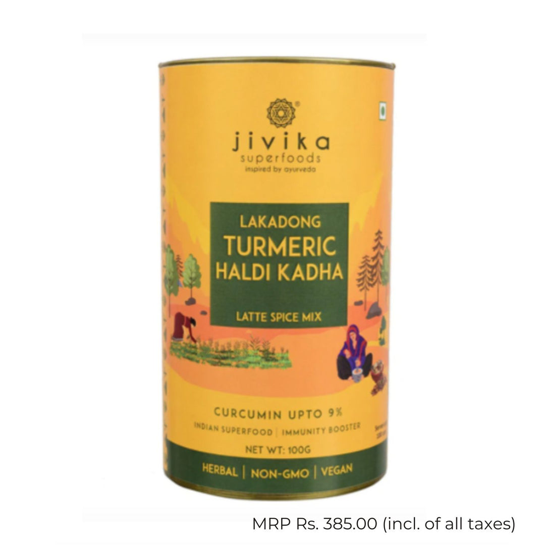 Lakadong Turmeric Kadha | Immunity Build | Organic | Natural | Healthful | Can of 100 GM