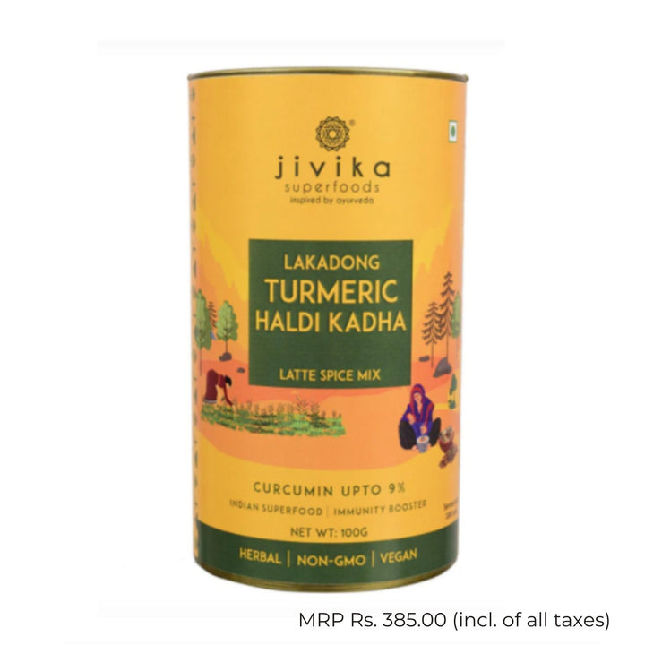 Lakadong Turmeric Kadha | Immunity Build | Organic | Natural | Healthful | Can of 100 GM