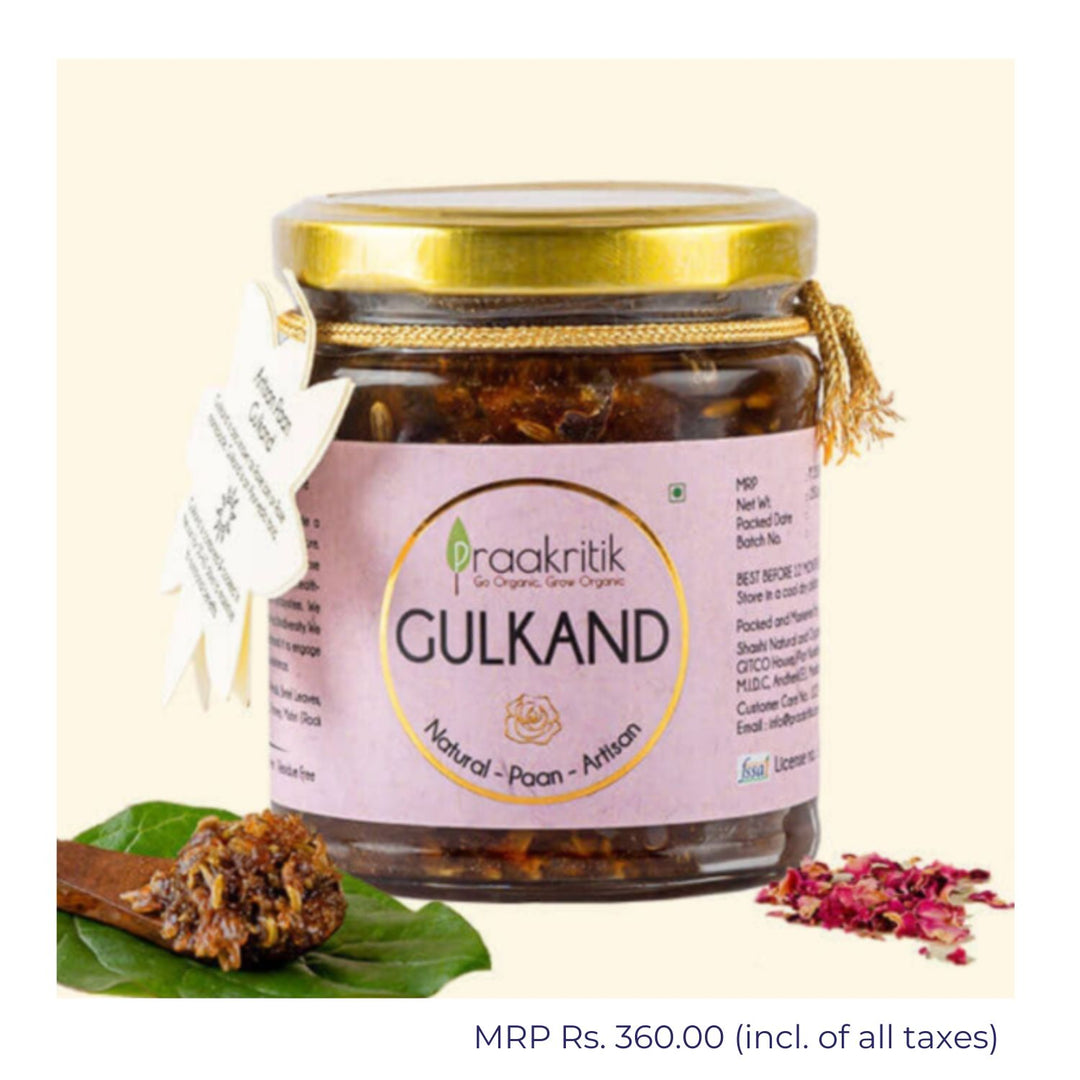 Organic Natural Paan Artisan Gulkand | Clear Skin & Digestive Health | 250 GM