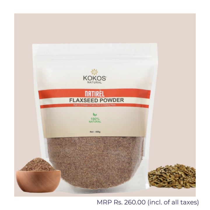 Flax Seed Powder | Dietary Fibre & Omega-3 Fats Rich | Superfood | 400 GM