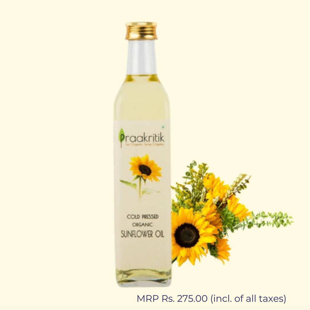 Cold Pressed Sunflower Oill | Organic Certified | High In Antioxidants | 500 ML