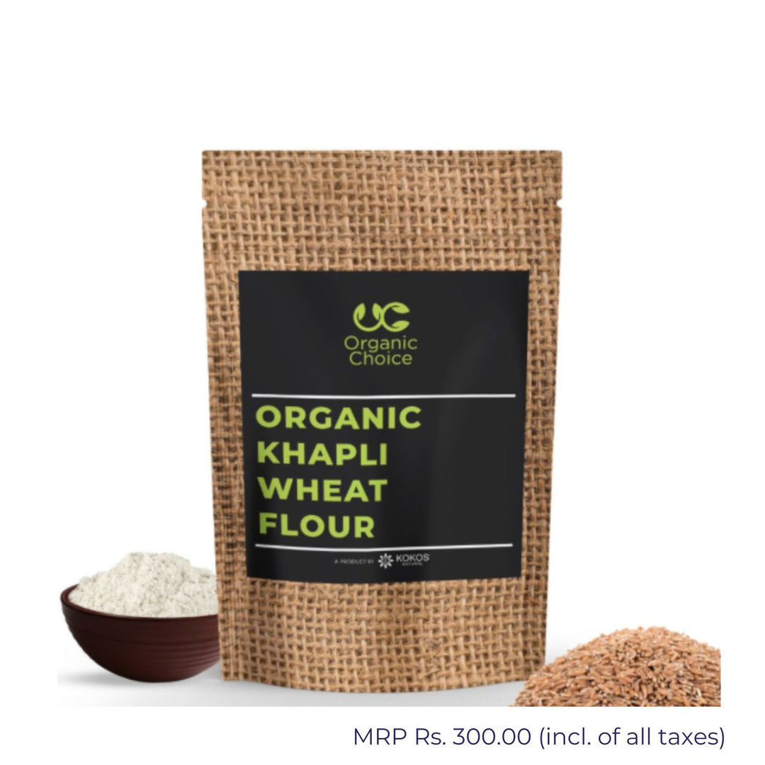 Organic Khapli Wheat Flour | Low Gluten & Diabetics Friendly | 750 GM