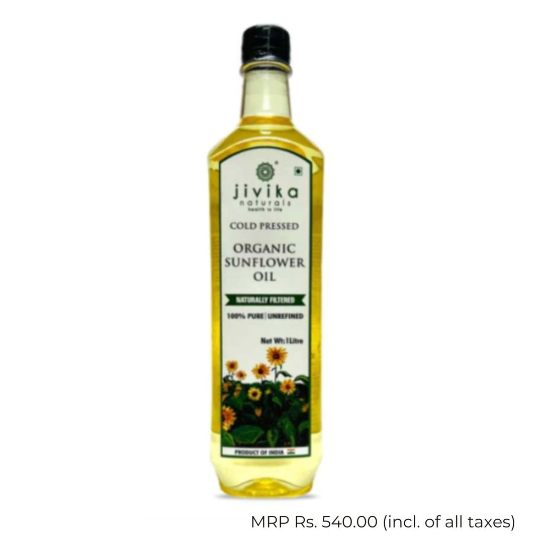 Sunflower Oil | Mineral Treasure | Organic | Wooden Cold Press | Unrefined | Pet Bottle of 1 L