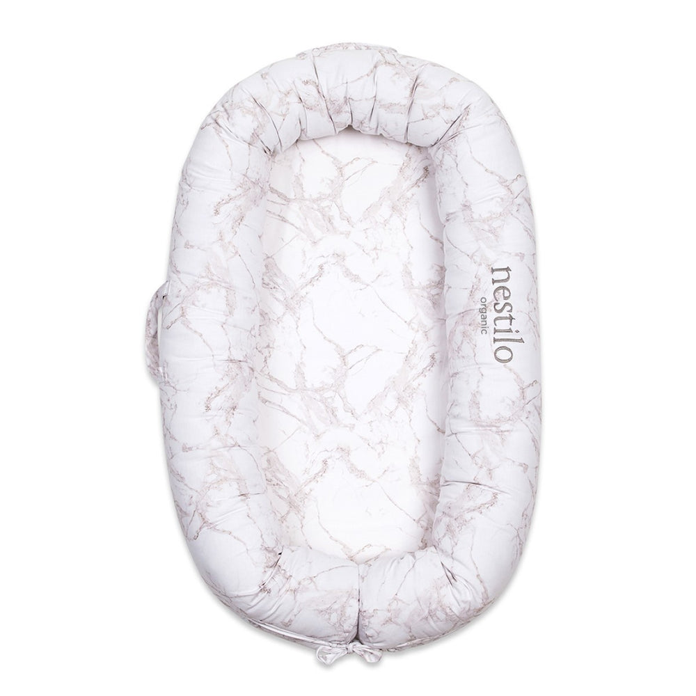 Printed Carrara Marble Mattress For Babies | Soft Cotton | Nursery Essential