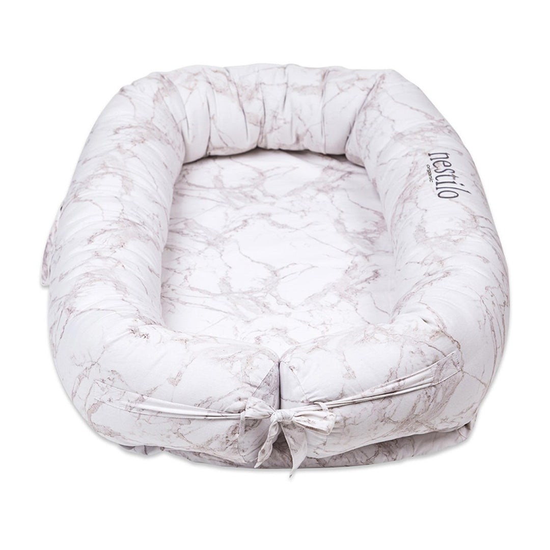 Printed Carrara Marble Mattress For Babies | Soft Cotton | Nursery Essential