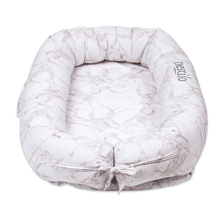 Printed Carrara Marble Mattress For Babies | Soft Cotton | Nursery Essential