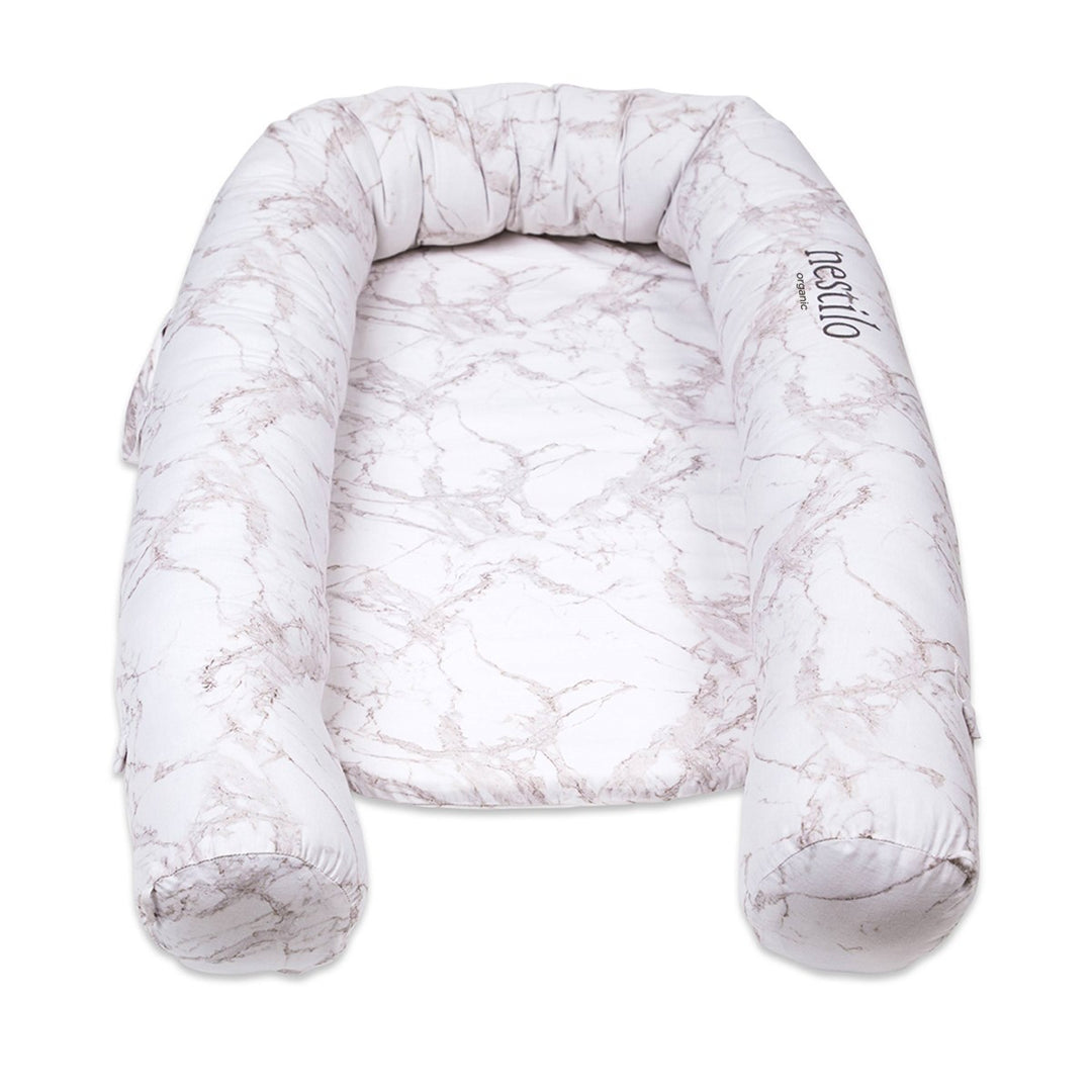 Printed Carrara Marble Mattress For Babies | Soft Cotton | Nursery Essential