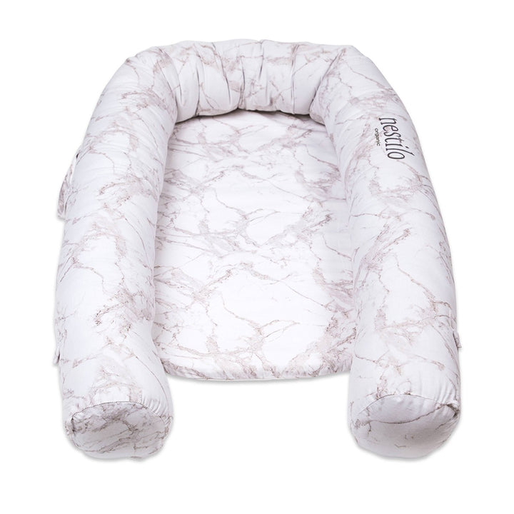 Printed Carrara Marble Mattress For Babies | Soft Cotton | Nursery Essential
