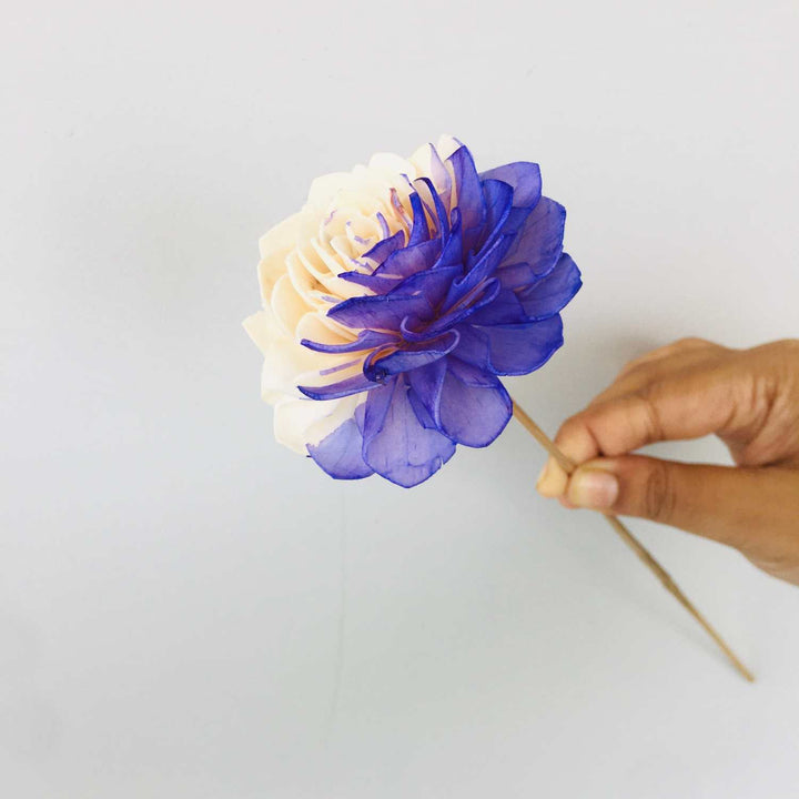 Purple Dahlia Sola Flower | Home Decor | Gifting | Table Decor