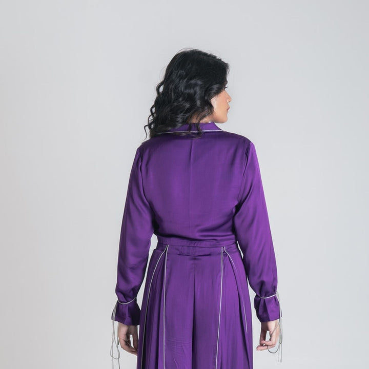 Purple Full Sleeved Top | Modal | Sustainable And Effortless Style