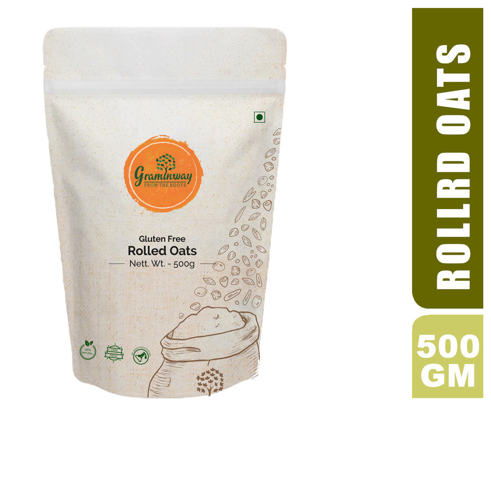 Organic Rolled Oats | Everyday Healthy Breakfast | Convenient to Cook | 500 GM