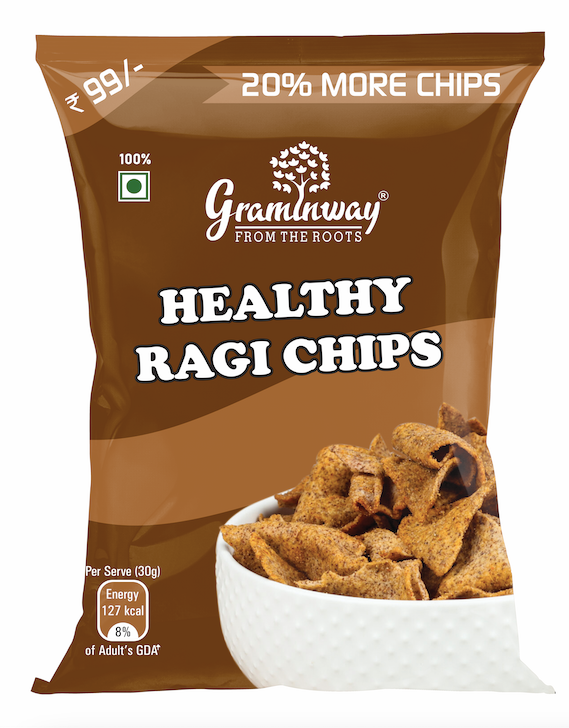 Healthy Ragi Chips | Guilt Free Munching | Vegan, Dairy &Gluten-Free | 100 GM