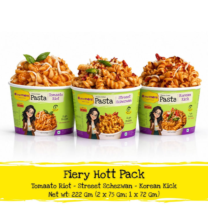 Fiery & Hott Instant Pasta | Korean Kick, Streeet Schezwan & Tomaato Riot