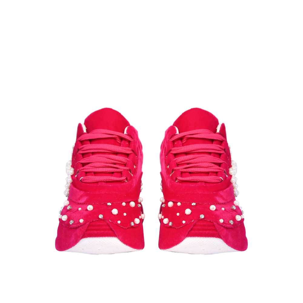 Ruby Pink Sneakers | For Modern Day Wedding | Fashion-Comfort Combo