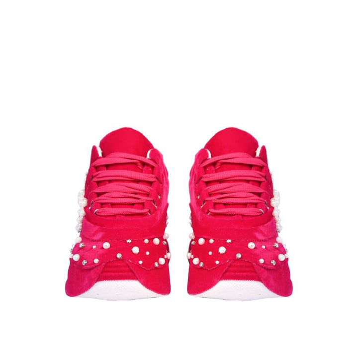 Ruby Pink Sneakers | For Modern Day Wedding | Fashion-Comfort Combo